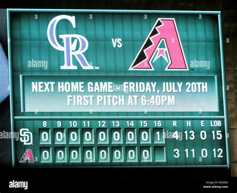 The Phillies had a three-run lead in the sixth, but the D-backs rallied with a bases-loaded walk and a throwing error. . What is the score of the diamondbacks game